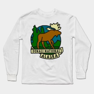 Denali National Park Decal Long Sleeve T-Shirt